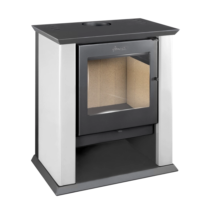 CALEFACTOR A LEÑA AMESTI CLASSIC 500 BLANCO - 5