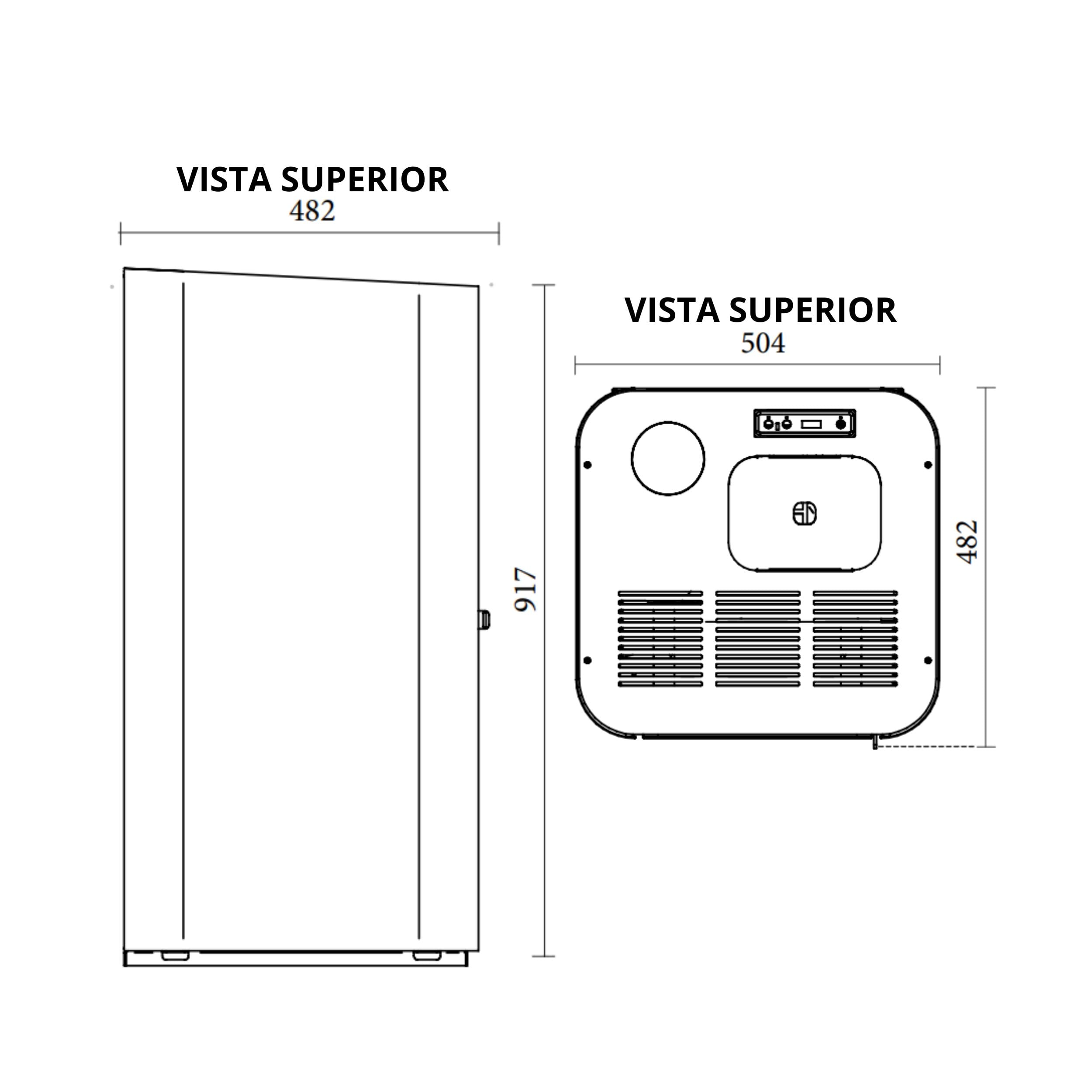 CALEFACTOR A PELLET MILANO ROJO - 5