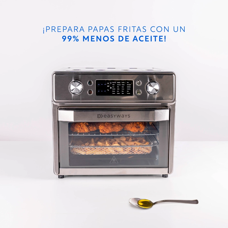 Freidora de Aire Horno Air Fryer Gourmet Pro 20 L EasyWays - 6