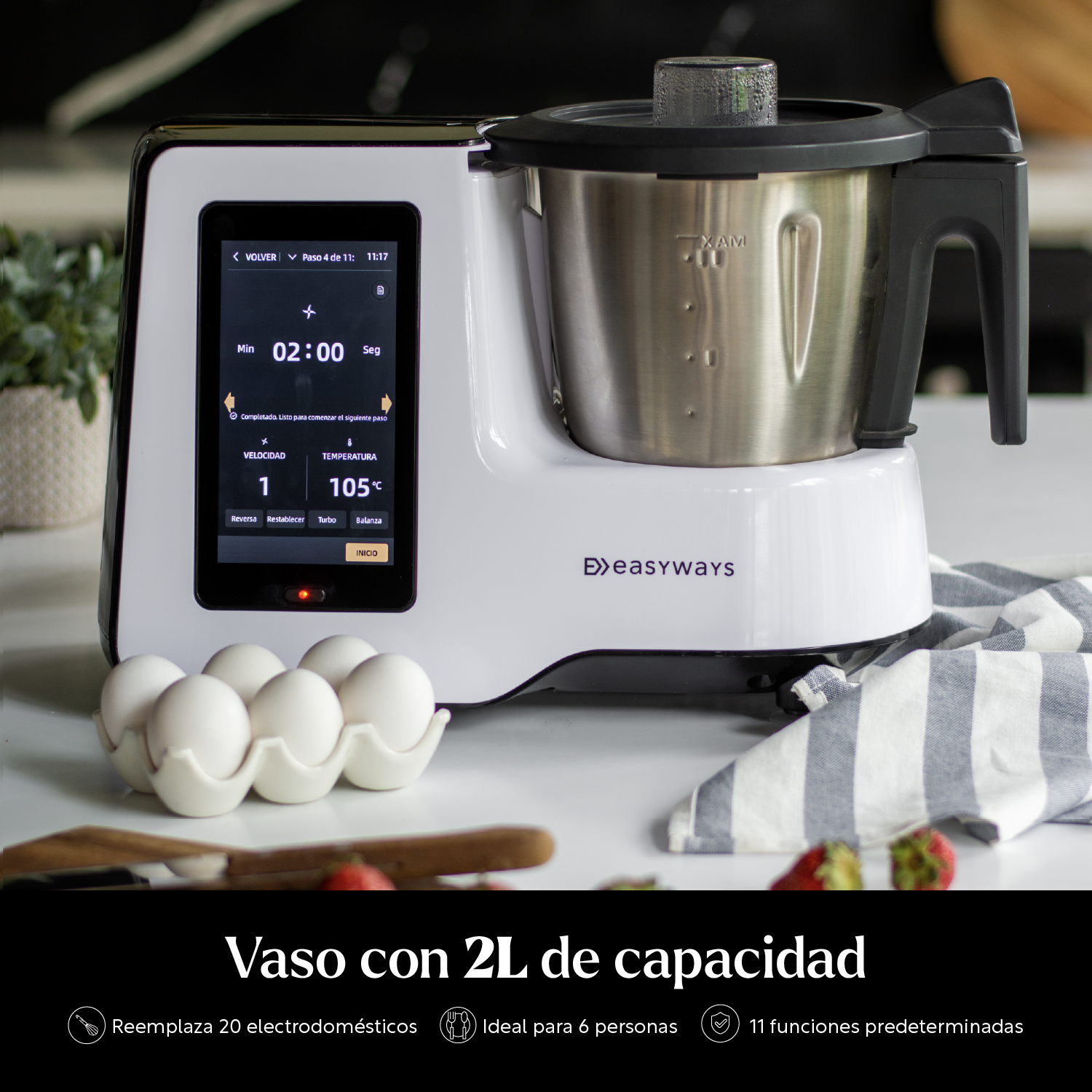 ROBOT DE COCINA KITCHEN CONNECT 2 L EASYWAYS - 4