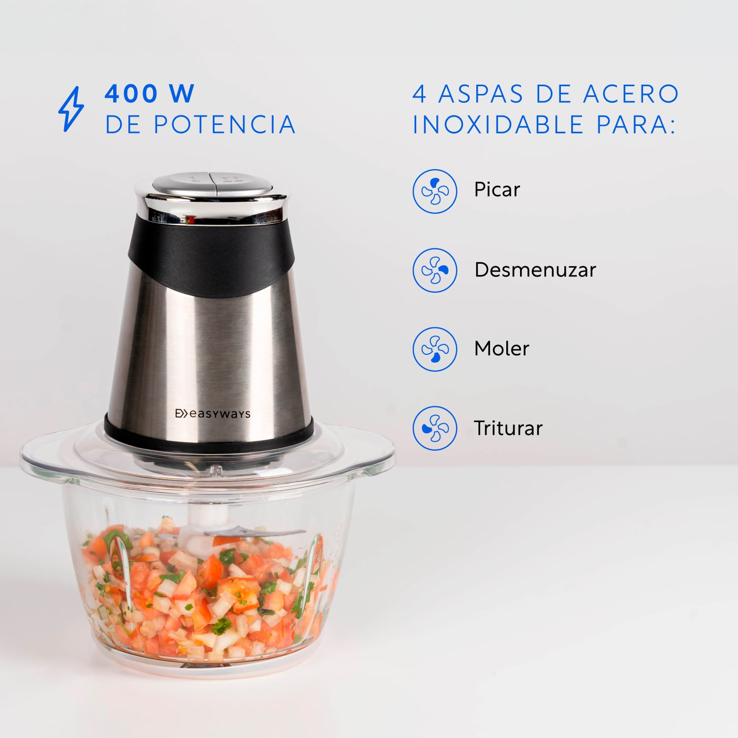 PICADORA POWER CUTTER 1,2 L EASYWAYS - 4
