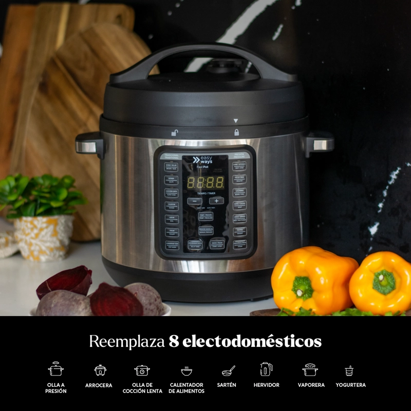 OLLA DE COCCIÓN FAST POT 7.6 L CERAMIC+ EASYWAYS - 6