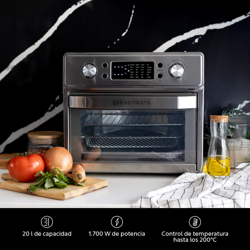HORNO FREIDORA DE AIRE AIR FRYER GOURMET PRO 20 L EASYWAYS - 4
