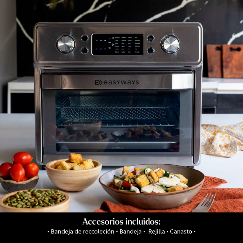 HORNO FREIDORA DE AIRE AIR FRYER GOURMET PRO 20 L EASYWAYS - 8