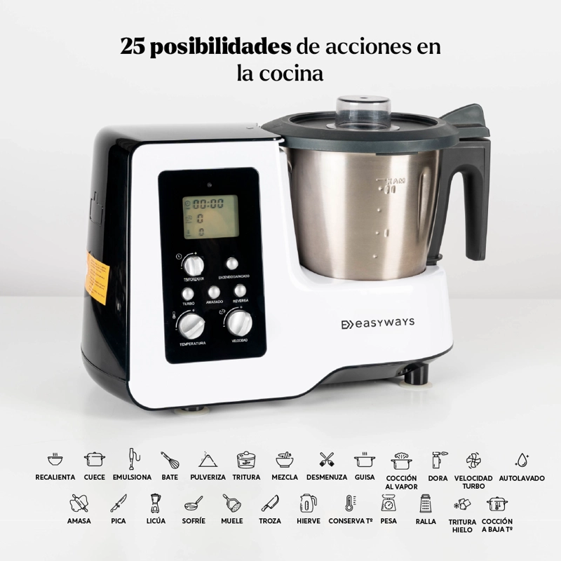 ROBOT DE COCINA KITCHEN PRO 2 L EASYWAYS - 5