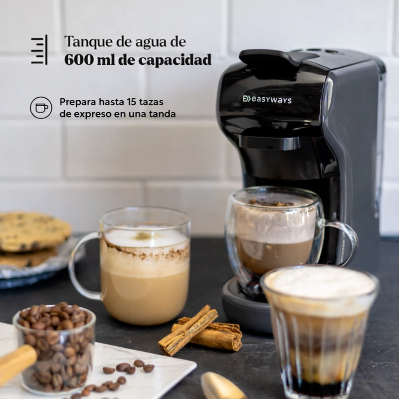 CAFETERA MILANO COFFEE 3 EN 1 GRIS EASYWAYS - 8