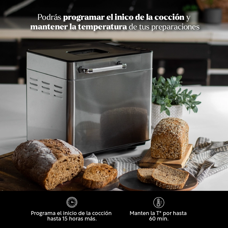 MÁQUINA DE PAN MULTI BREAD 1KG EASYWAYS - 6