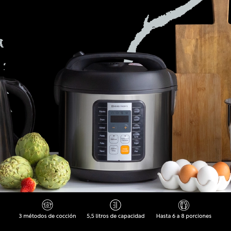 OLLA DE COCCIÓN MULTICOOKER PRO 5,5 L EASYWAYS - 6