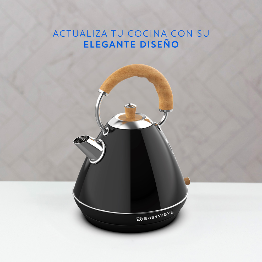 HERVIDOR DESIGN NEGRO 1,7 L EASYWAYS - 4