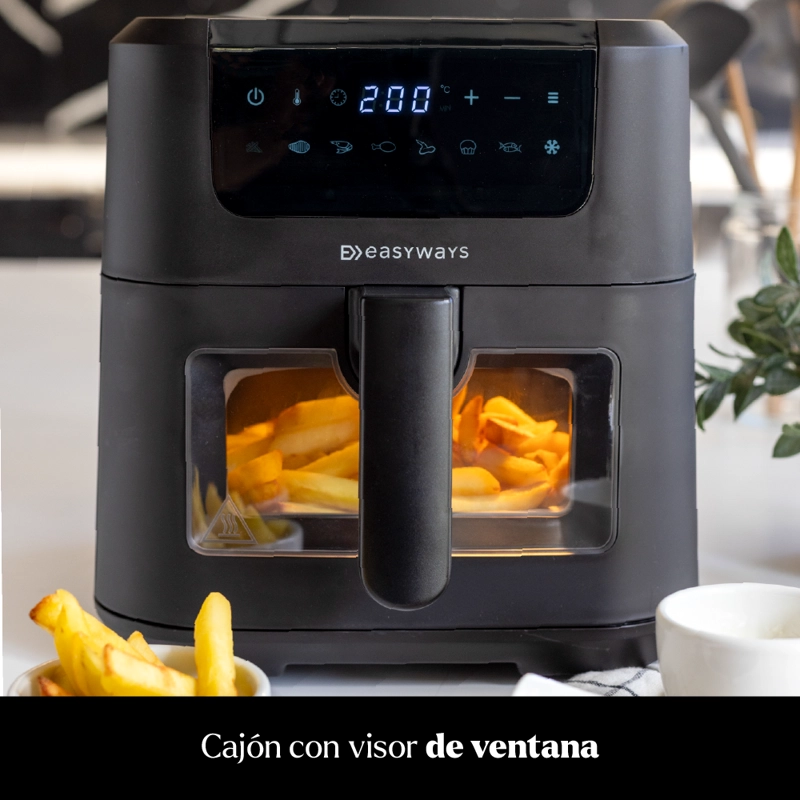 FREIDORA DE AIRE AIR FRYER CHIC PRIME 5 L CON VISOR EASYWAYS - 4