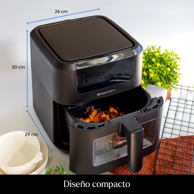 FREIDORA DE AIRE AIR FRYER CHIC PRIME 5 L CON VISOR EASYWAYS - 7