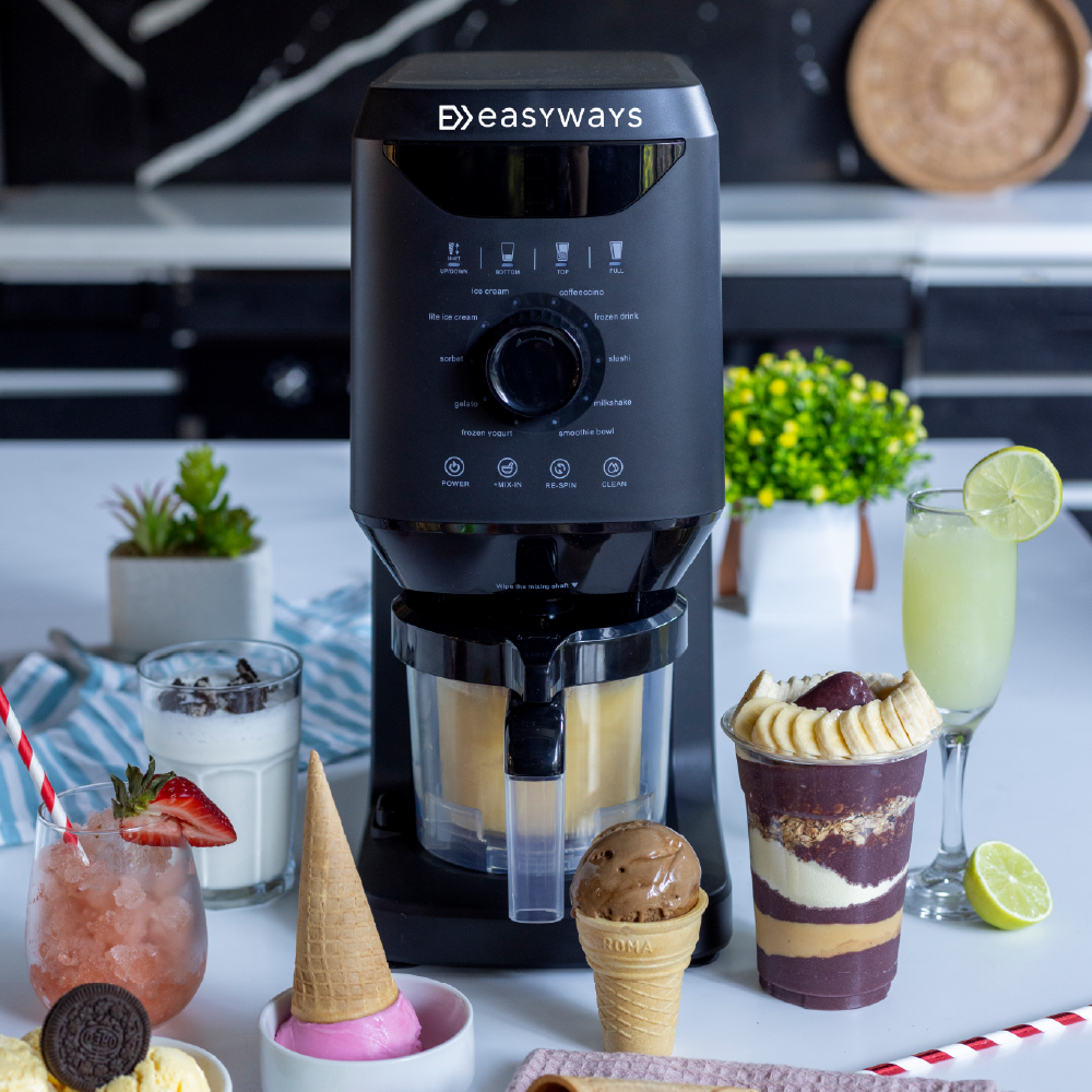 MAQUINA DE HELADO AMALFI DELUXE + 3 BOWLS 500 MLEASYWAYS - 7