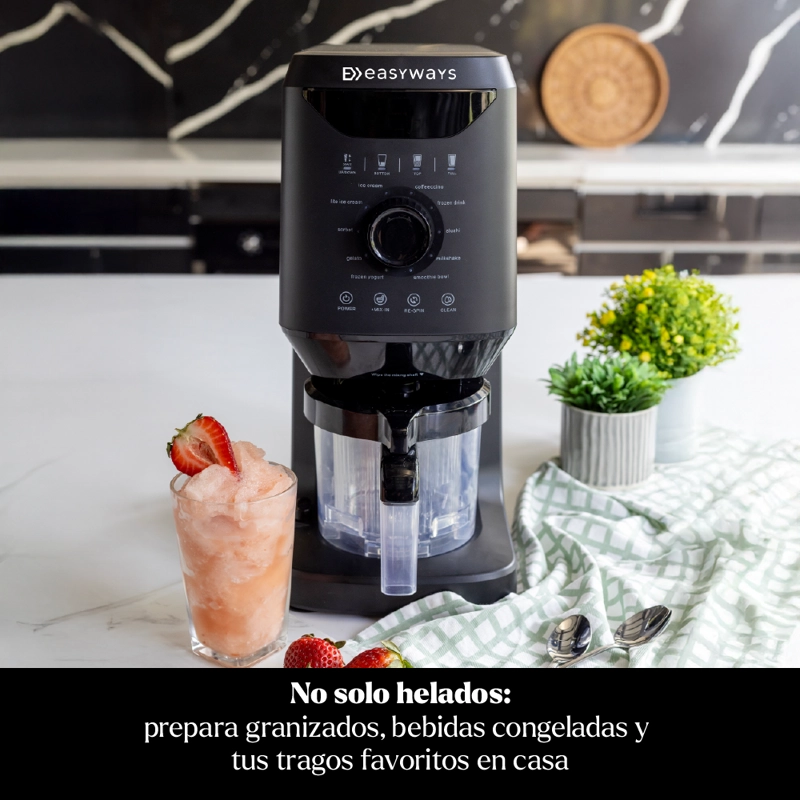 MAQUINA DE HELADO AMALFI DELUXE + 3 BOWLS 500 MLEASYWAYS - 9