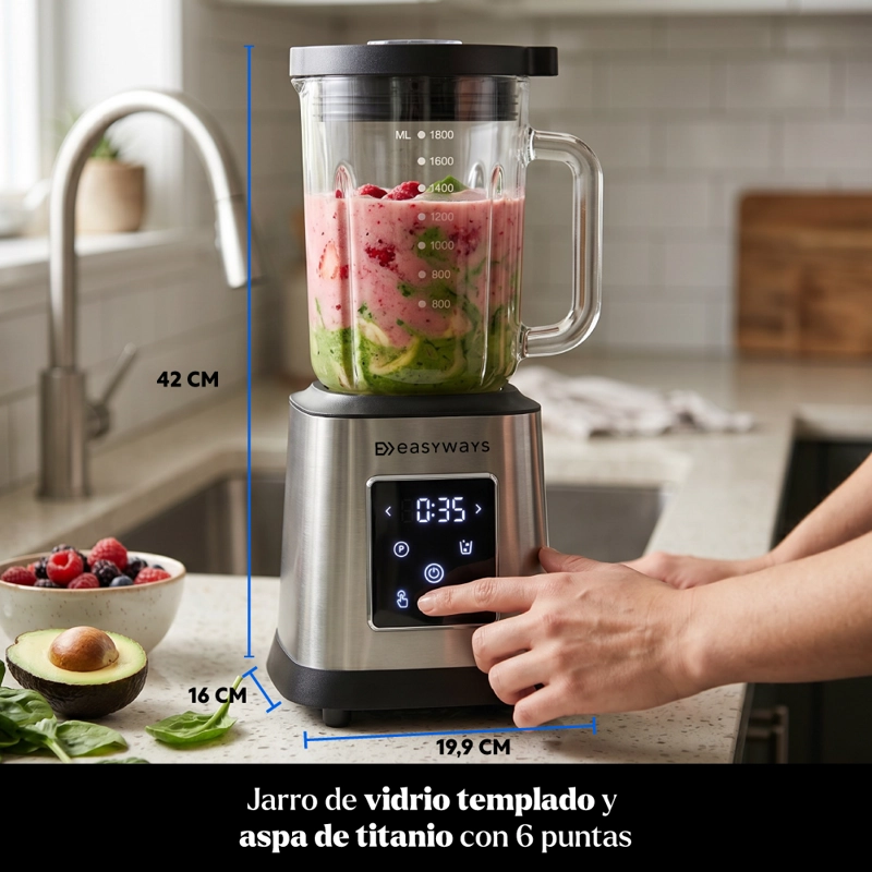 LICUADORA POWERBLEND 1,8 LITROS EASYWAYS + VASO TO GO - 5