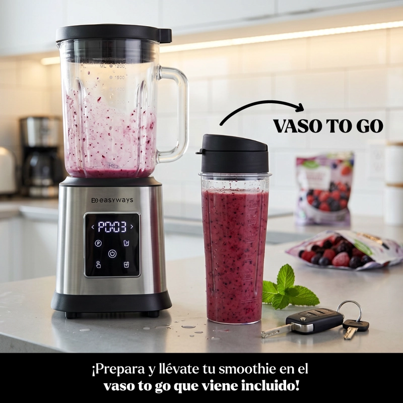 LICUADORA POWERBLEND 1,8 LITROS EASYWAYS + VASO TO GO - 6