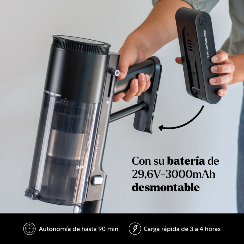 ASPIRADORA VERTICAL INALAMBRICA CYCLONE VISION PRIME EASYWAYS - 4