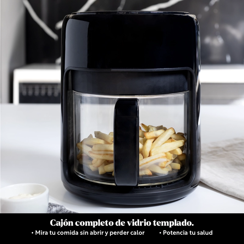 FREIDORA DE AIRE AIR FRYER CRYSTAL 4L VIDRIO EASYWAYS - 3