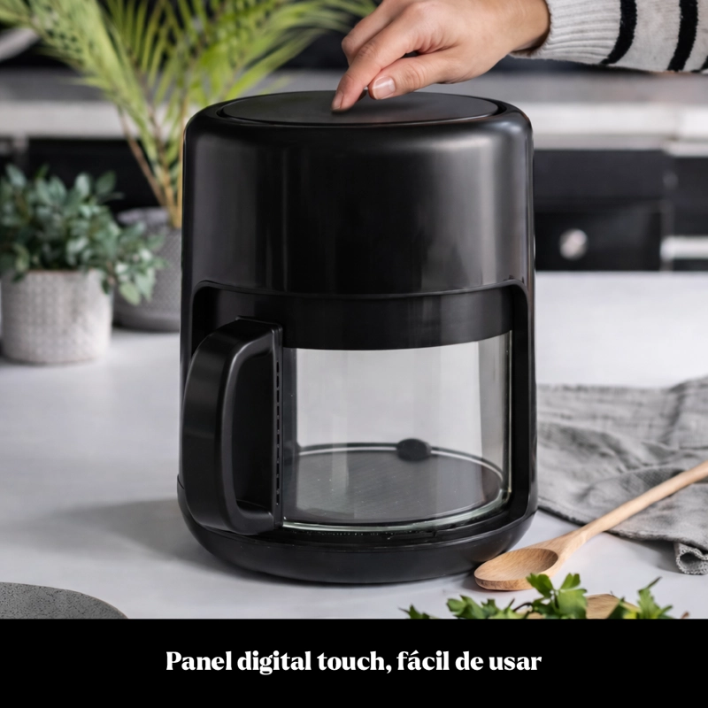 FREIDORA DE AIRE AIR FRYER CRYSTAL 4L VIDRIO EASYWAYS - 8