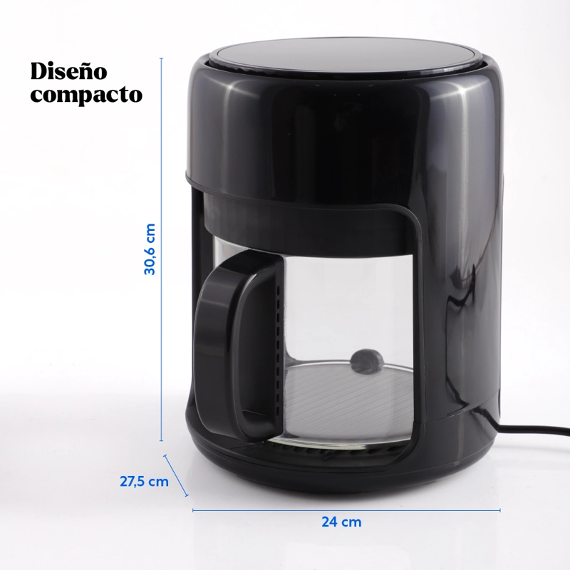 FREIDORA DE AIRE AIR FRYER CRYSTAL 4L VIDRIO EASYWAYS - 9
