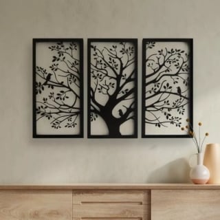 CUADRO DECORATIVO TRÍPTICO ÁRBOL DE LA VIDA - 1