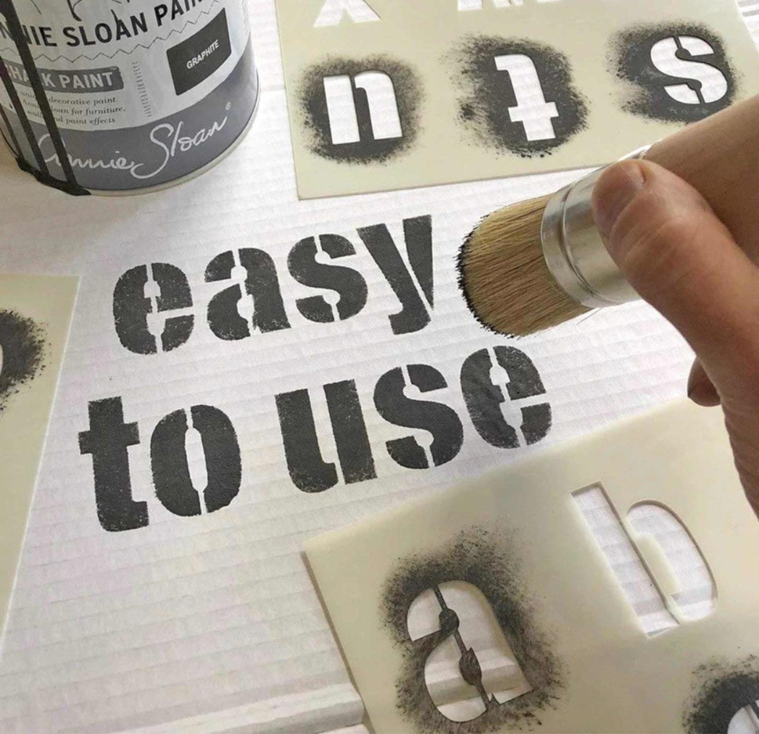 PLANTILLAS REUTILIZABLES PARA LETRAS Y NÚMEROS DE 5.1 CM - 3