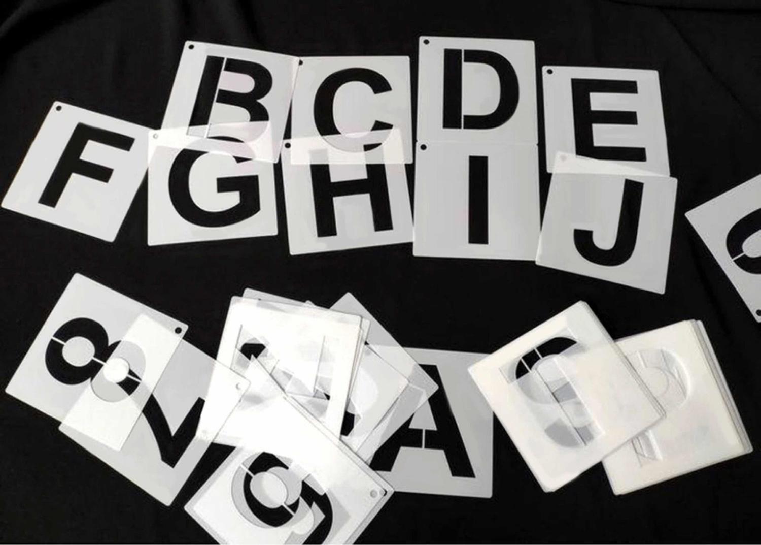 PLANTILLAS REUTILIZABLES PARA LETRAS Y NÚMEROS DE 7,6 CM 3 - 4