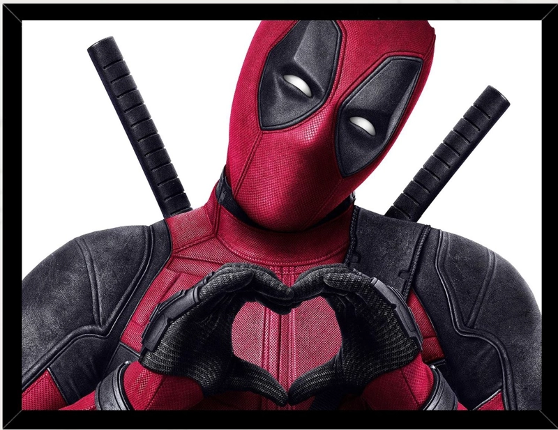 CUADRO DECORATIVO DEADPOOL MEDIDAS 30X40 CM - 1