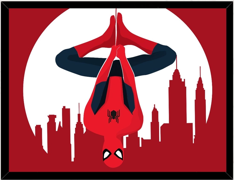 CUADRO DECORATIVO SPIDER MAN COMIC MEDIDAS 30X40 CM - 1