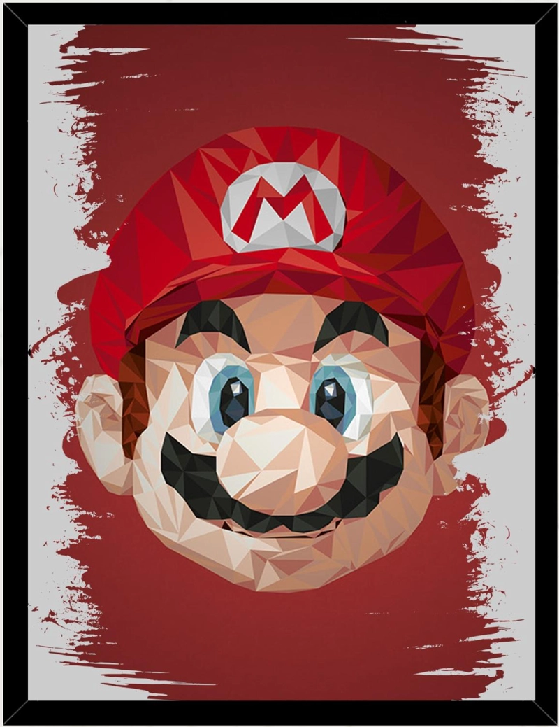 CUADRO DECORATIVO MARIO BROS MEDIDAS 30X40 CM - 1