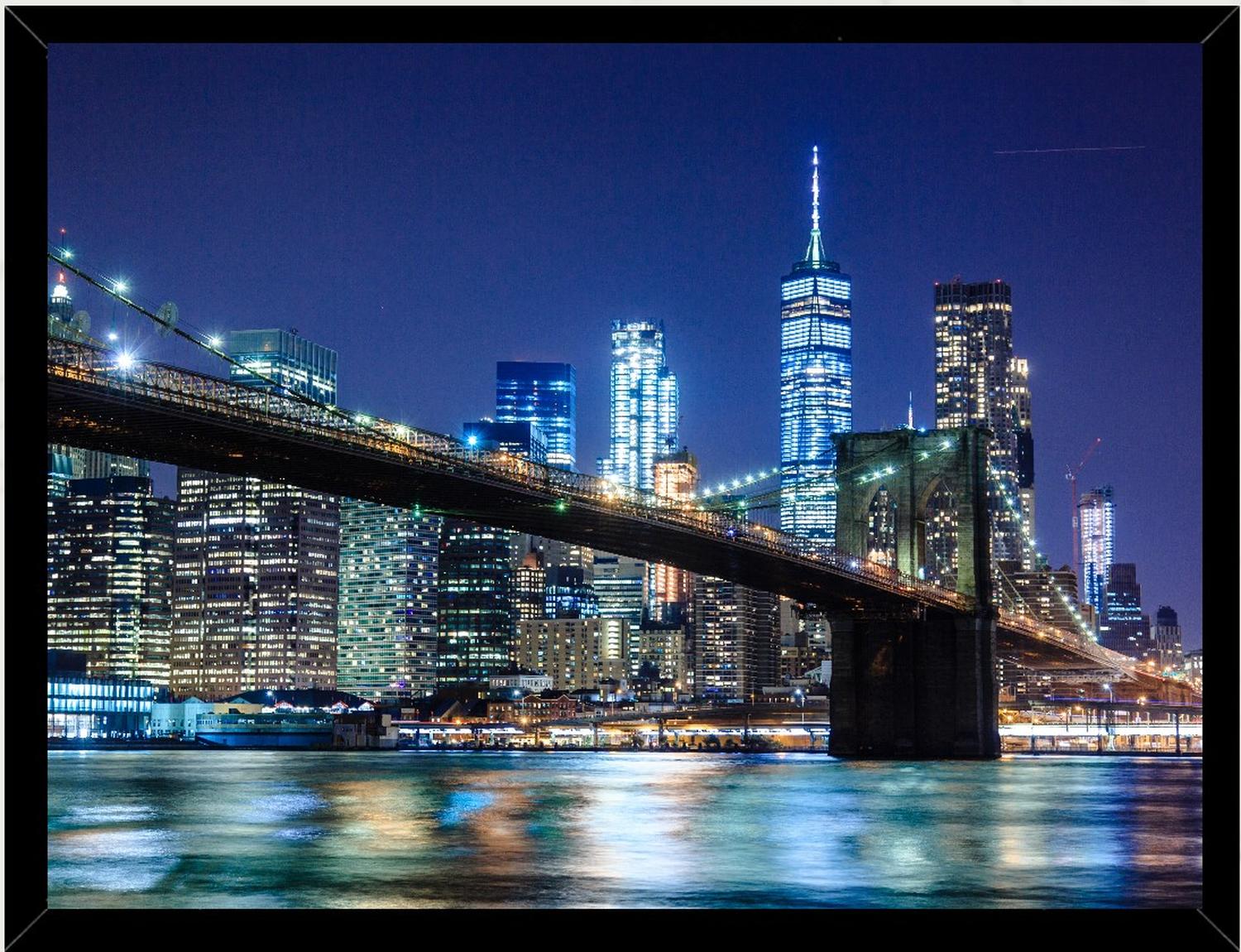 CUADRO DECORATIVO PUENTE DE NUEVA YORK 3 MEDIDAS 30X40 CM - 1