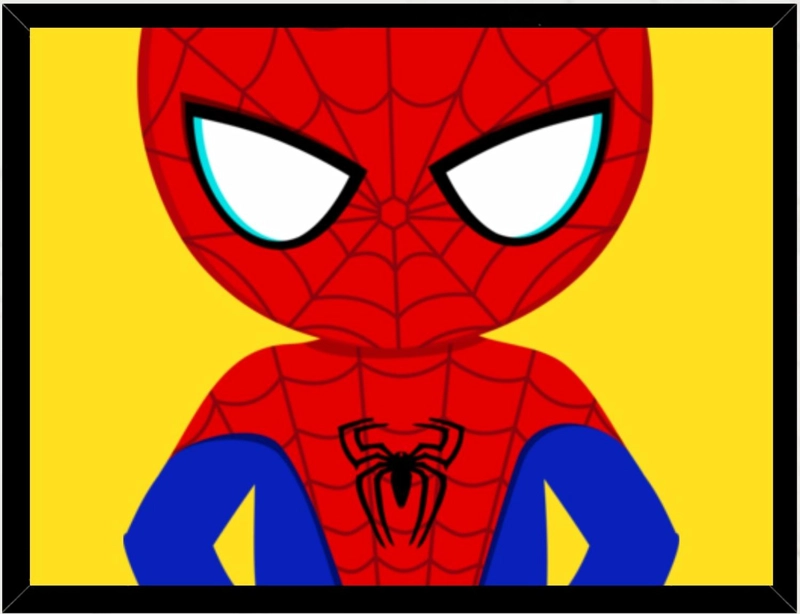 CUADRO DECORATIVO SPIDER-MAN MEDIDAS 30X40 CM - 1