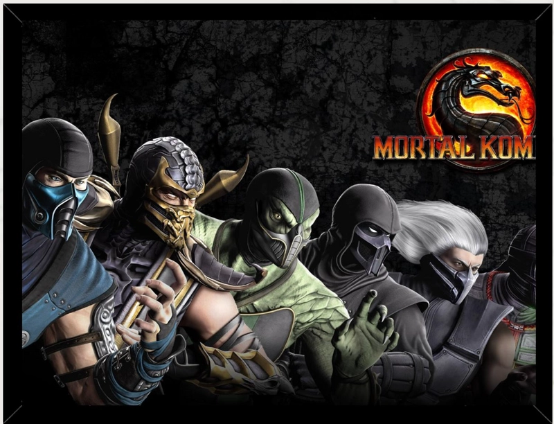 CUADRO DECORATIVO MORTAL KOMBAT MEDIDAS 30X40 CM - 1