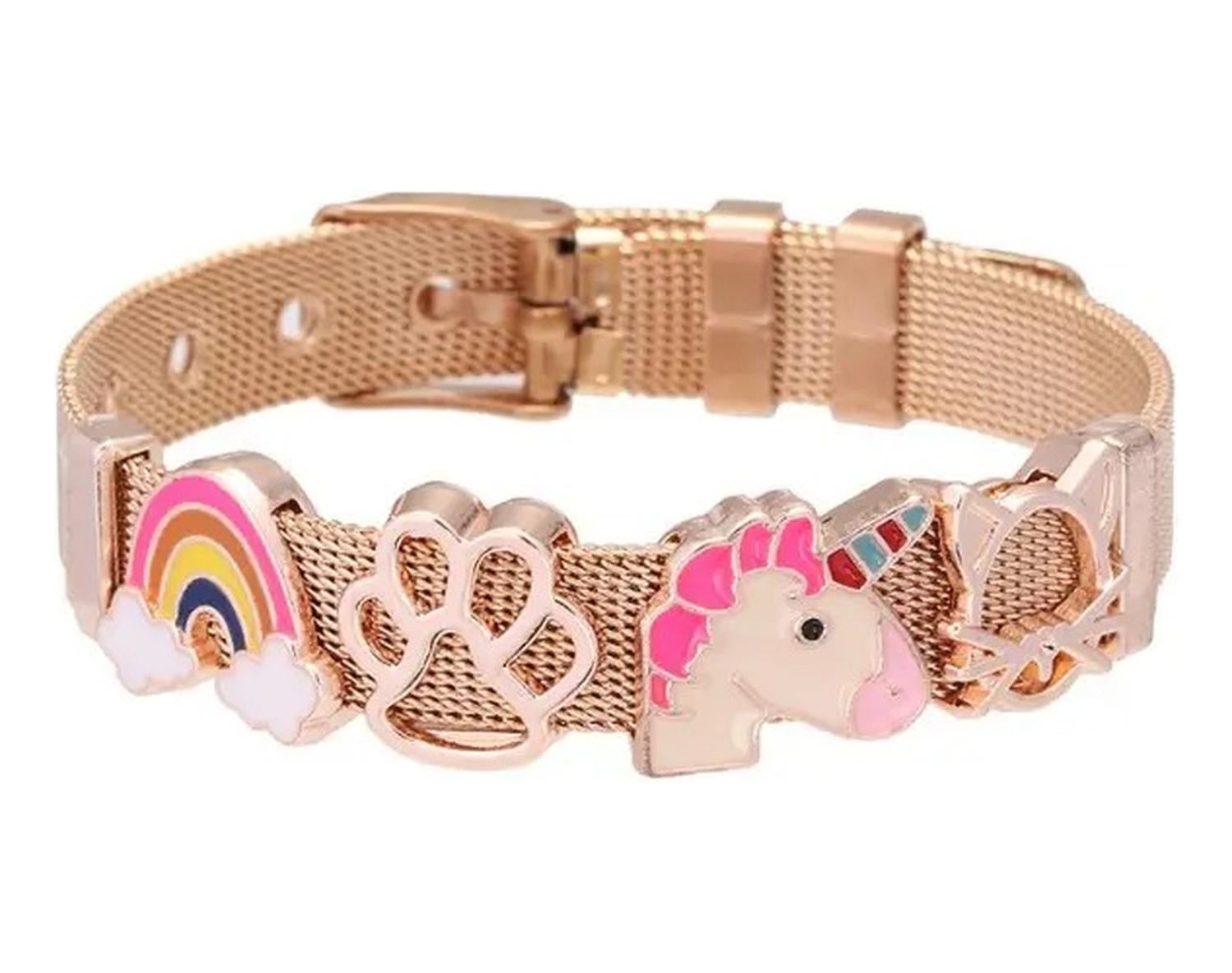 PULSERA UNICORNIO EN ACERO INOXIDABLE + CAJA PARA REGALO - 1