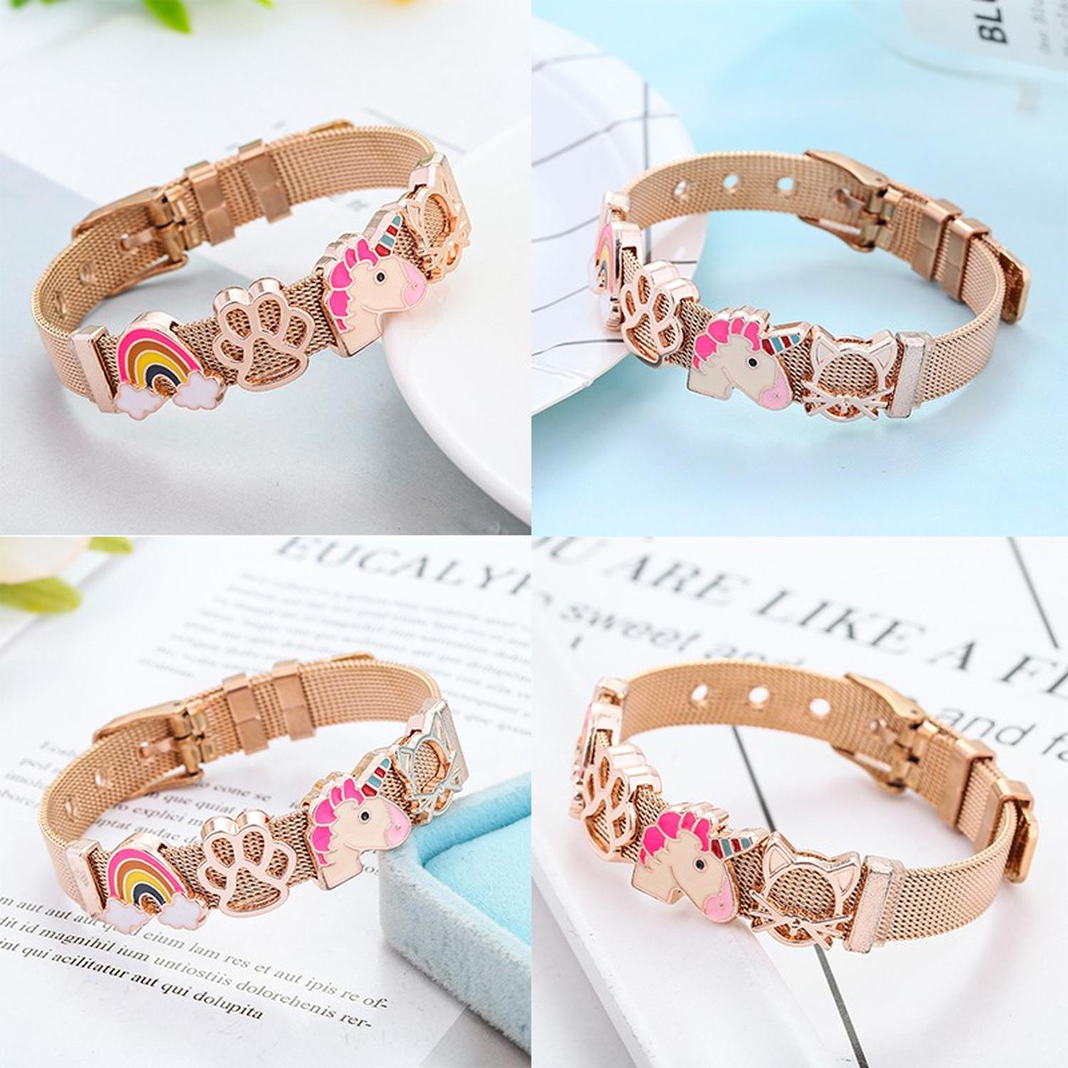 PULSERA UNICORNIO EN ACERO INOXIDABLE + CAJA PARA REGALO - 2