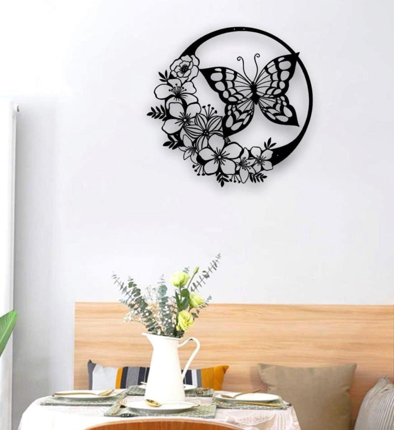 CUADRO DECORATIVO MARIPOSA ARTESANAL EN MADERA MDF 3MM - 1