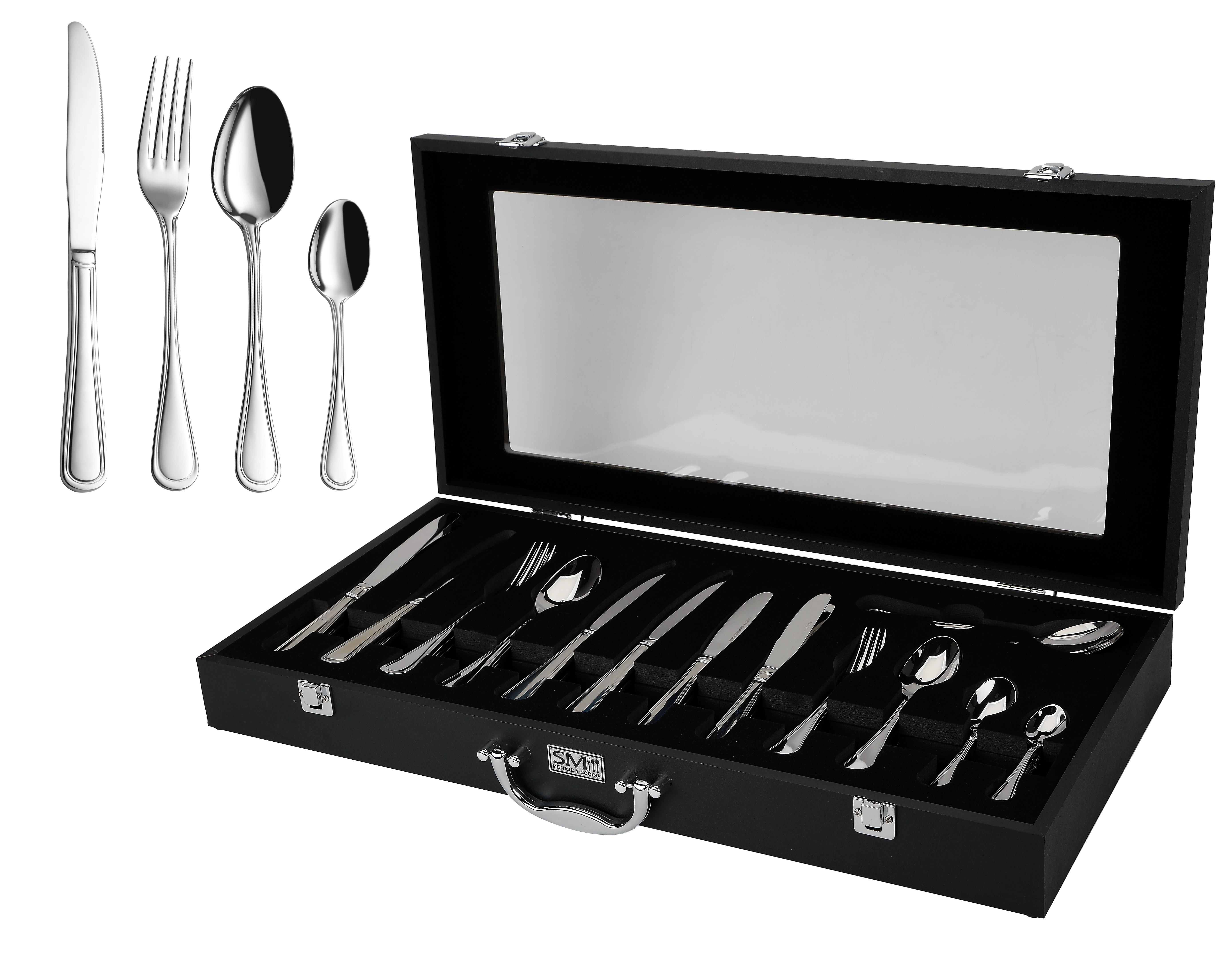 ESTUCHE CUCHILLERIA 12 PERSONAS - 110 PIEZAS PENELOPE - 1