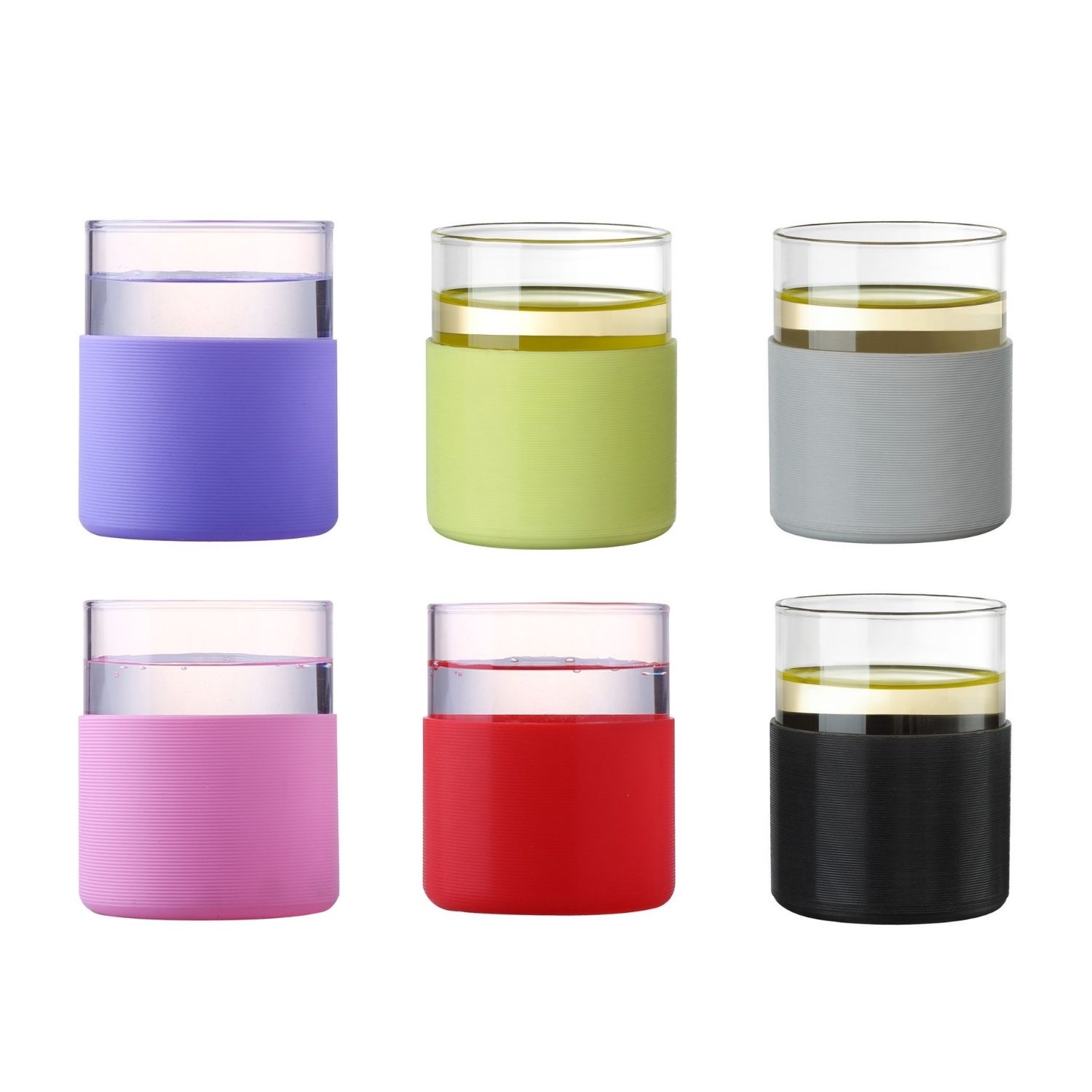 SET 6 VASOS COLOR 230ML - 1