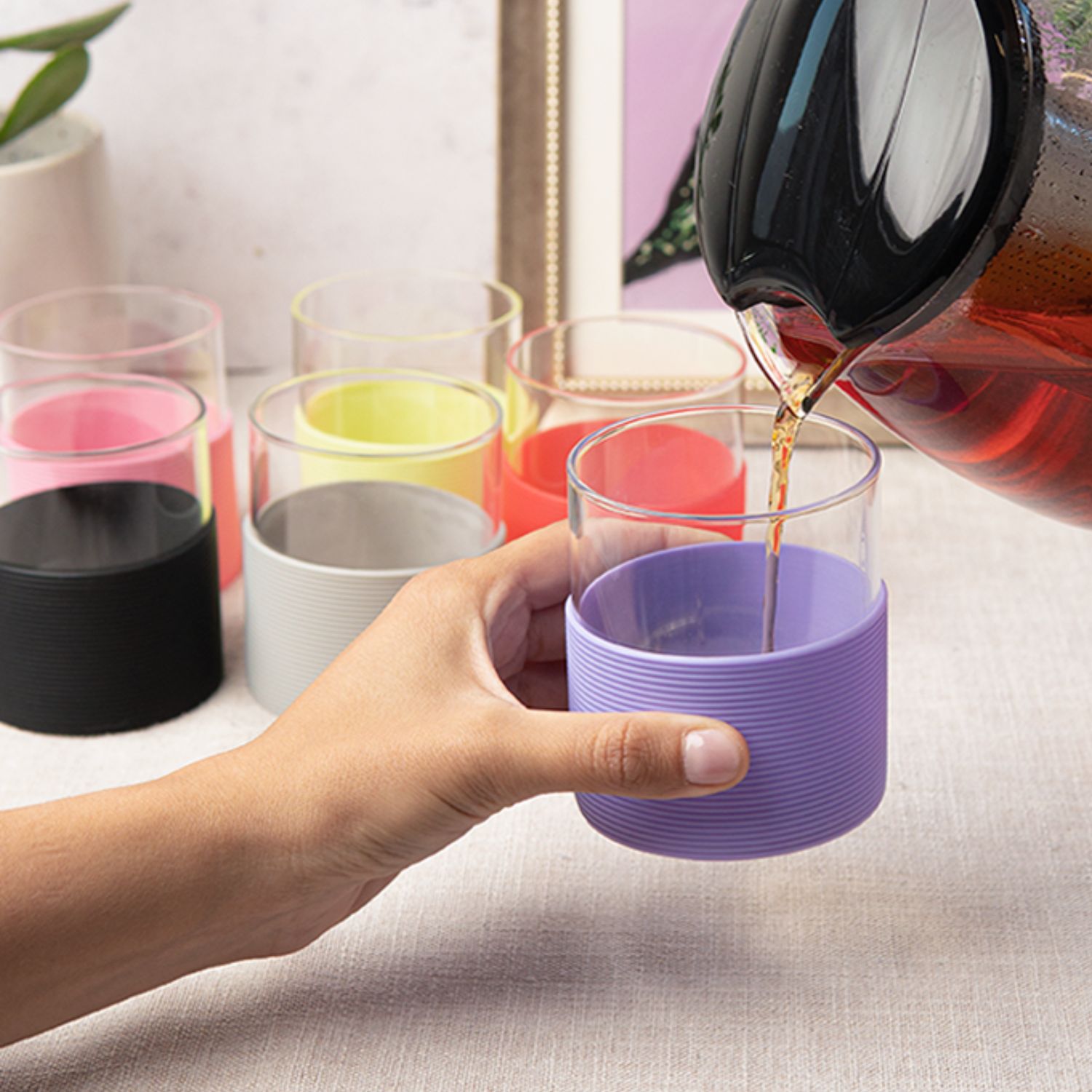 SET 6 VASOS COLOR 230ML - 2