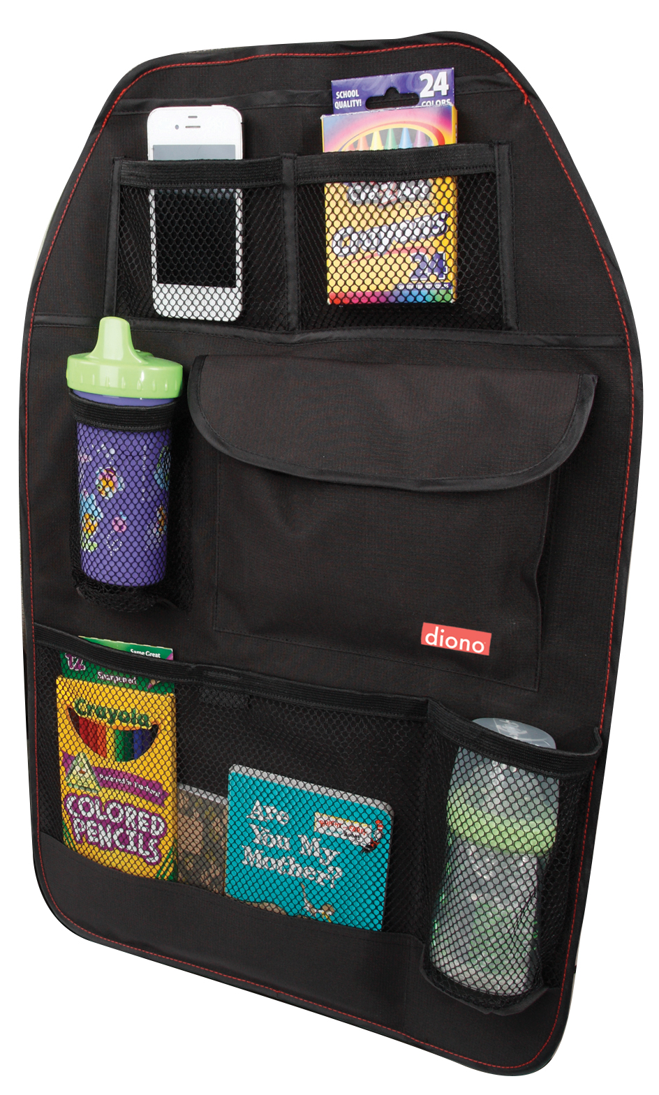 ORGANIZADOR PARA RESPALDO DE ASIENTO - DIONO - NEGRO - 1