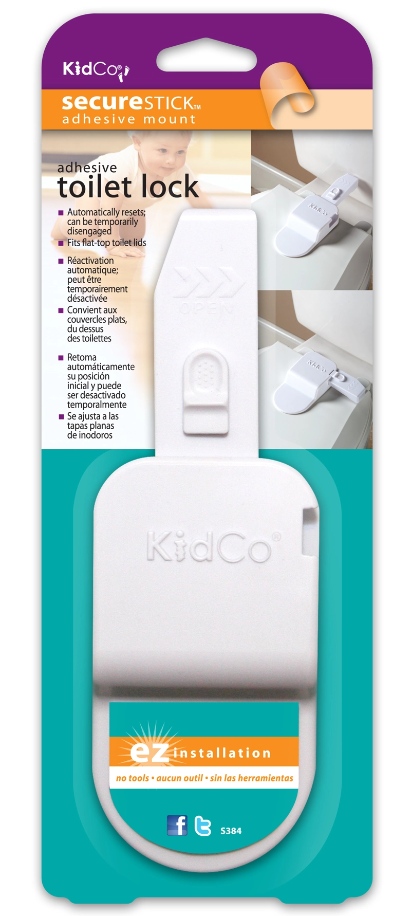 BLOQUEADOR DE INODORO - KIDCO - BLANCO - 2