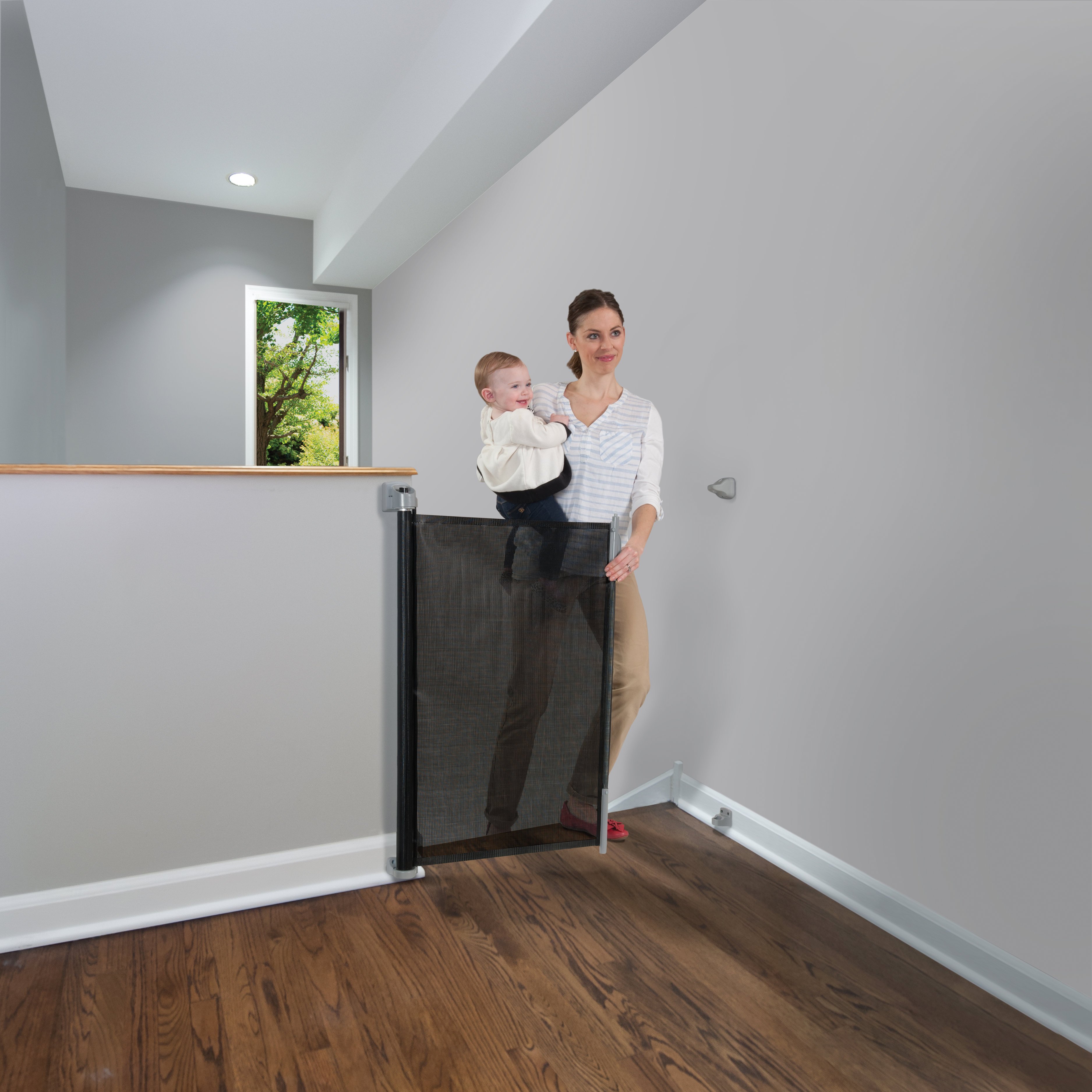 PUERTA DE SEGURIDAD RETRACTIL (ANCHO HASTA 140CM) - KIDCO - NEGRO - 2