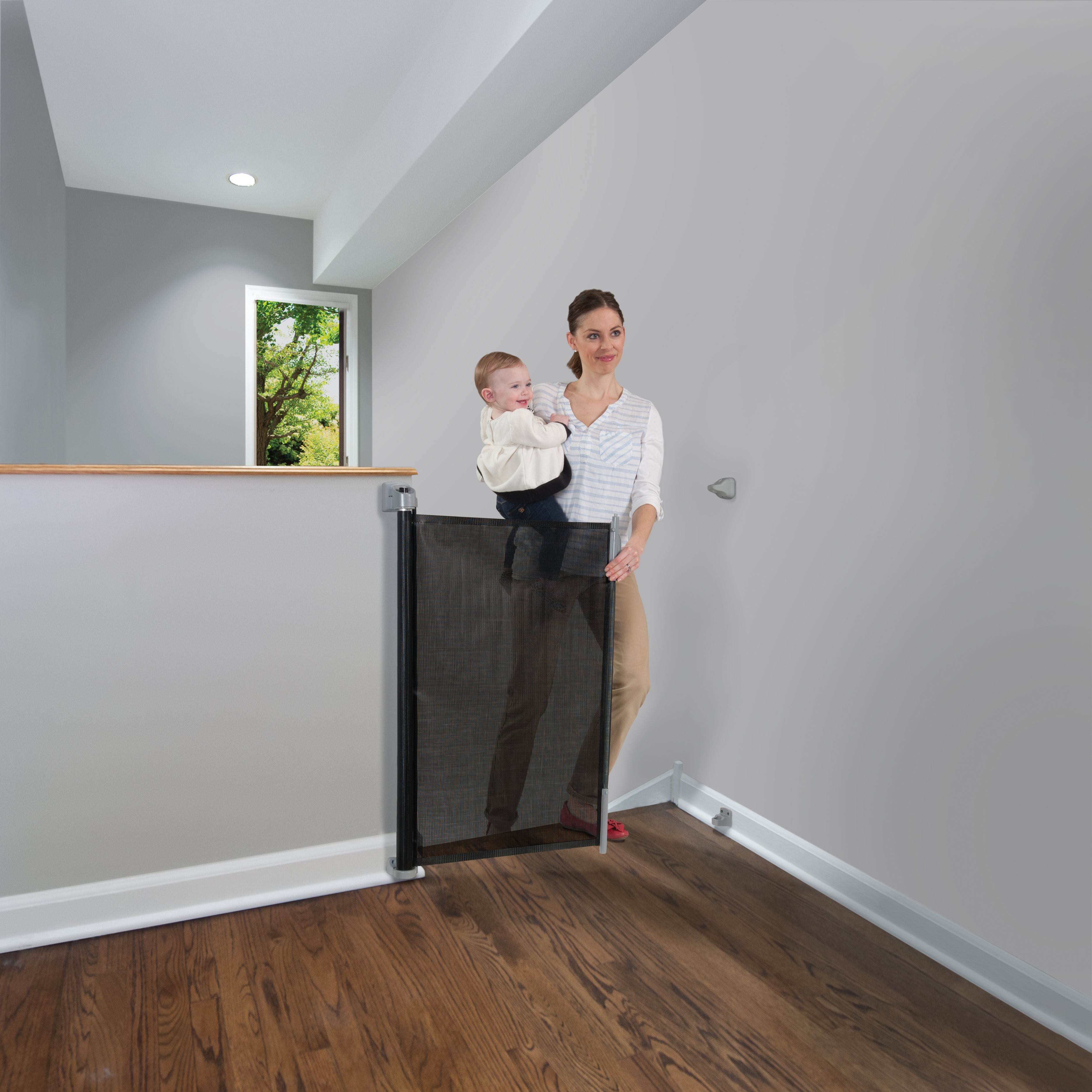 PUERTA DE SEGURIDAD RETRACTIL (ANCHO HASTA 140CM) - KIDCO - NEGRO - 4