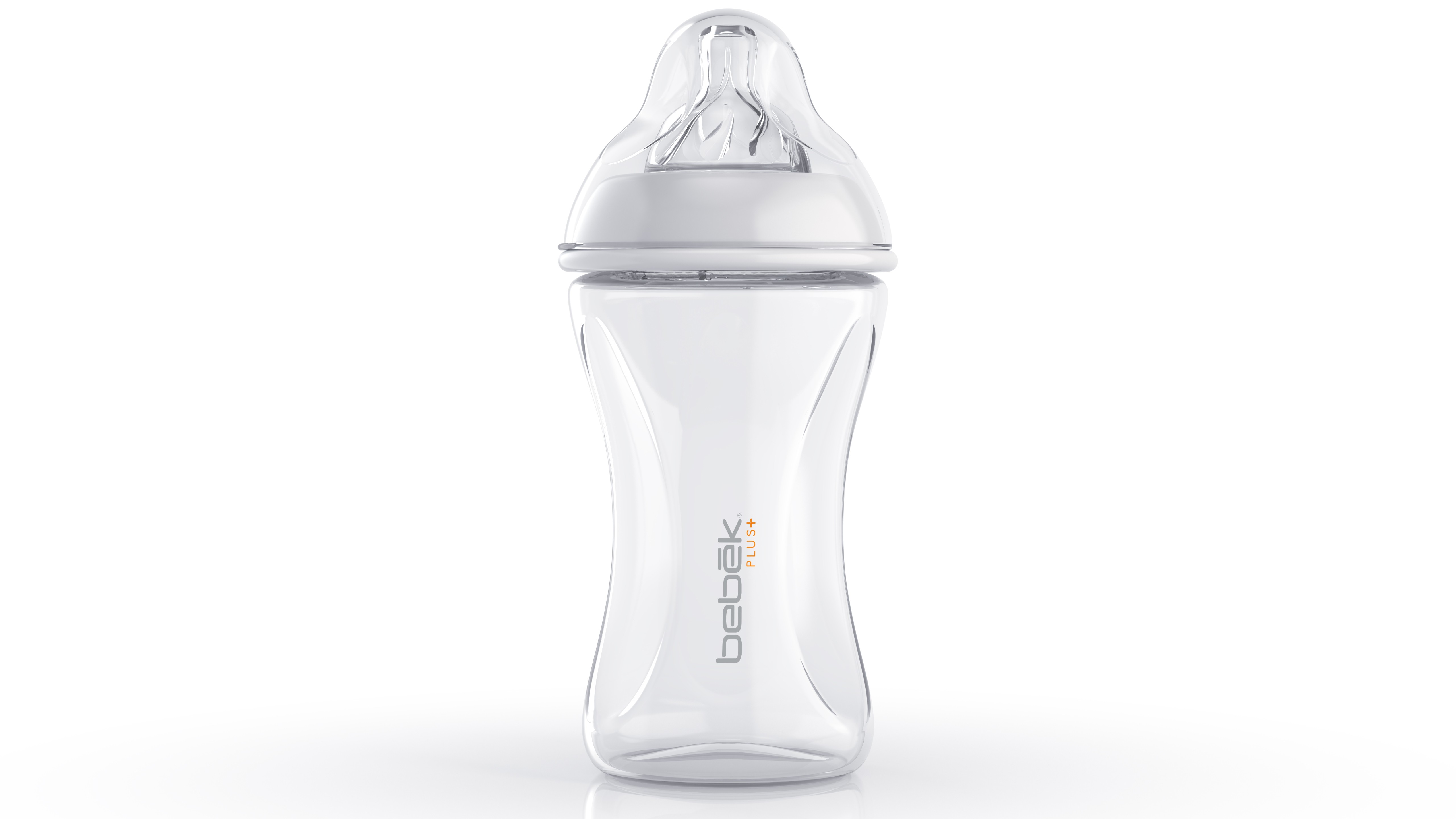 BIBERÓN BEBEK 27108 PLUS 240ML TETINA SENSEFLO™ FLUJO MEDIO BLANCO - 1