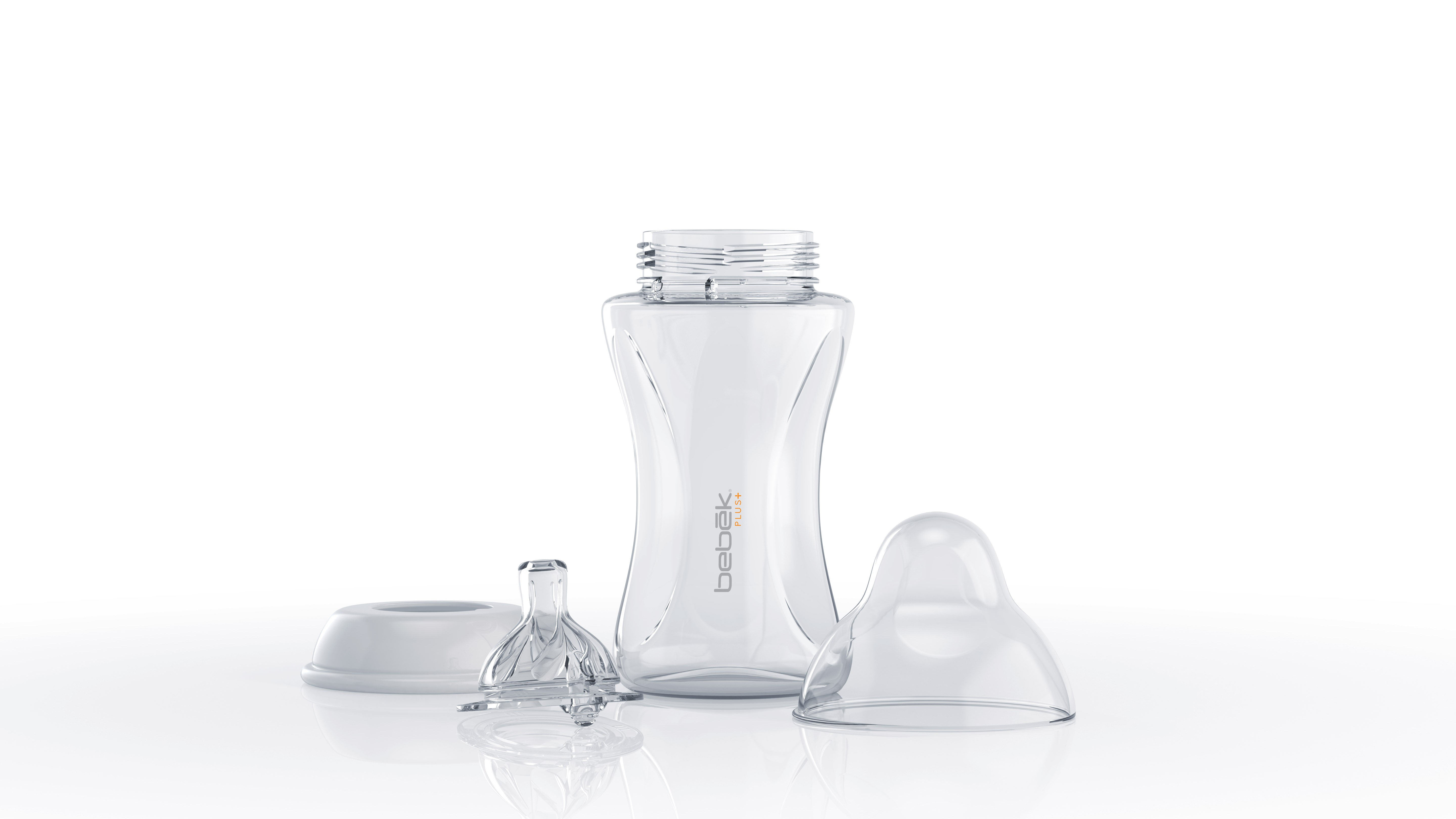 BIBERÓN BEBEK 27108 PLUS 240ML TETINA SENSEFLO™ FLUJO MEDIO BLANCO - 2
