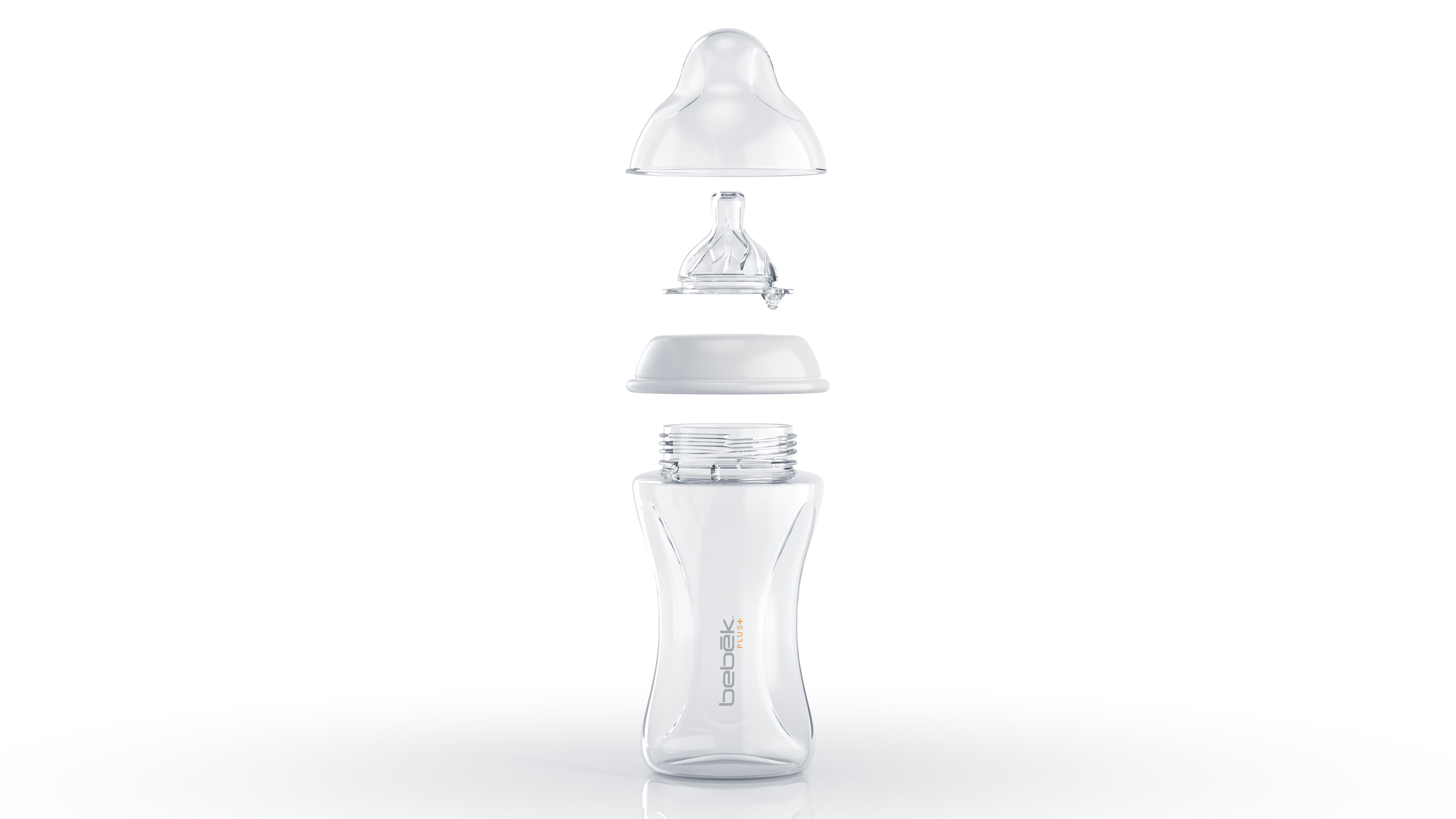 BIBERÓN BEBEK 27108 PLUS 240ML TETINA SENSEFLO™ FLUJO MEDIO BLANCO - 3