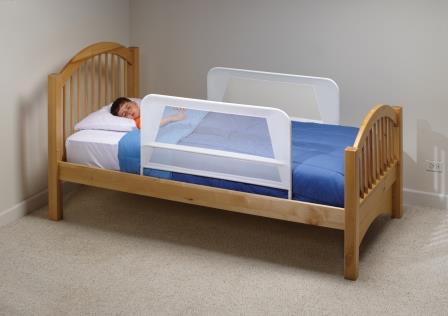 SET 2 BARANDAS PARA CAMA DE NIÑOS - KIDCO - BLANCO - 1