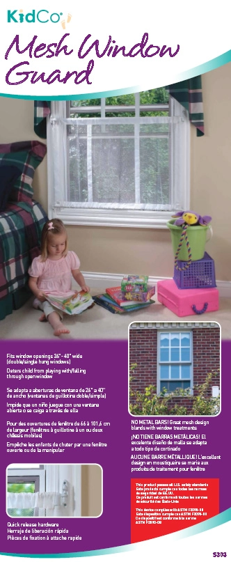 MALLA DE SEGURIDAD PARA VENTANAS - KIDCO - BLANCO - 2