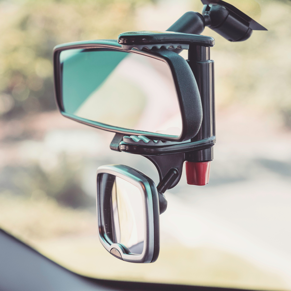 PACK ESPEJO RETROVISOR Y ESPEJO DE SEGURIDAD PARA BEBÉS Y NIÑOS - DIONO - PLATA - 2