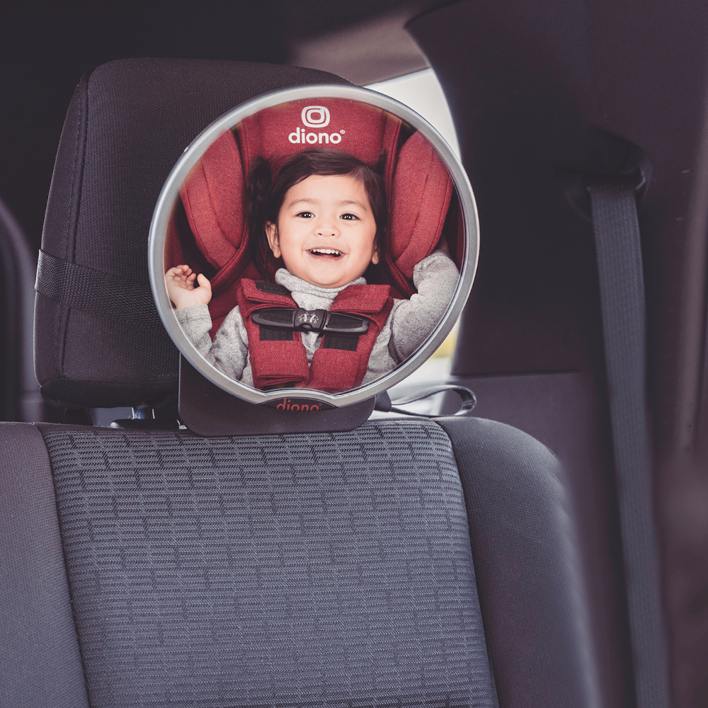 PACK ESPEJO RETROVISOR Y ESPEJO DE SEGURIDAD PARA BEBÉS Y NIÑOS - DIONO - PLATA - 3