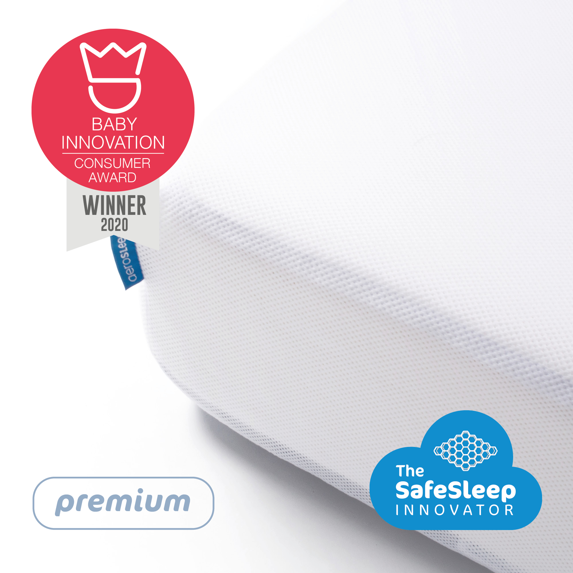 SABANA PARA COLCHON EVOLUTION PREMIUM AEROSLEEP 140 X 70 - BLANCO - 3